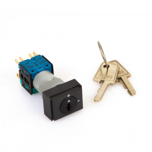 Schlüsselschalter / Wahlschalter mit 2 Stellungen inkl. Schlüssel für Okuma Werkzeugmaschinen