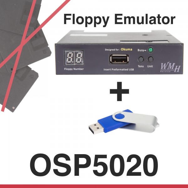 Floppy Emulator für Okuma OSP5020 Steuerung - Upgrade Kit + USB Stick + Anleitung